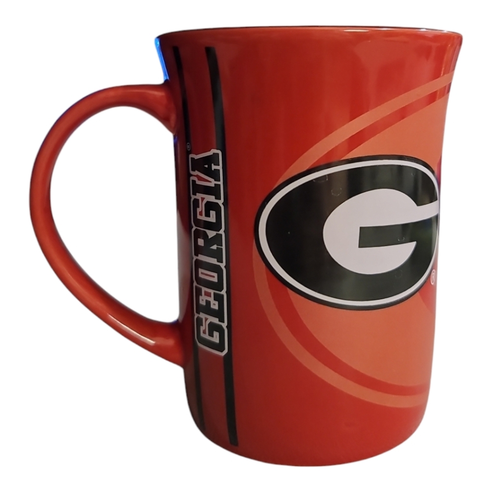 Georgia Reflective Mug 15oz red G logo NCAA Bulldogs collegiate collectible